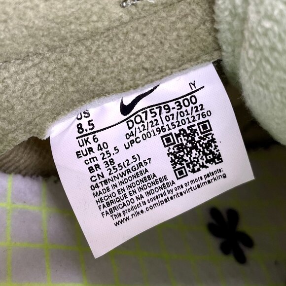 Sz 8.5 W Nike Dunk Low SE Fleece Pack Honeydew - Picture 12 of 13